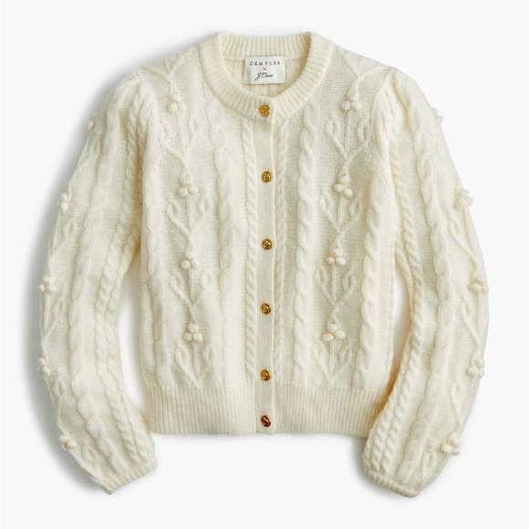demylee x Jcrew Sweaters - J. Crew Demylee Ivory Knit Cardigan XL